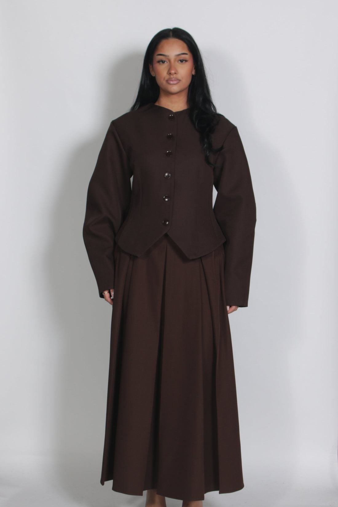 Grace blazer Brown